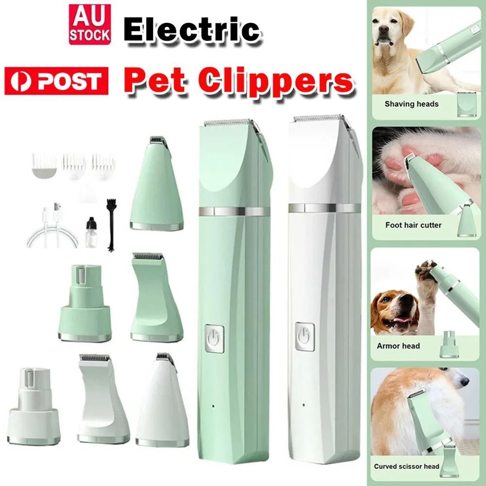 Professional 4-in-1 Pet Grooming Kit - Low Noise & Cordless